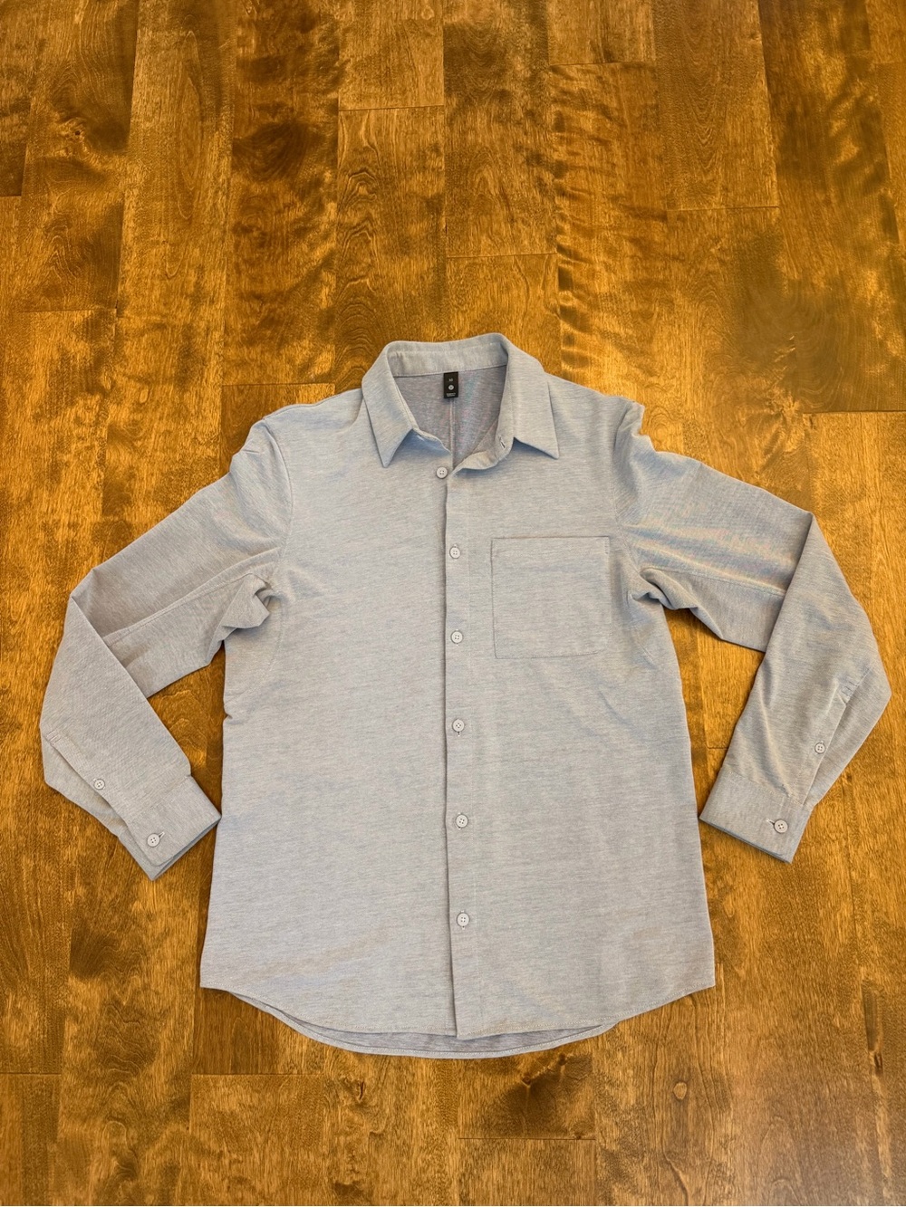 lululemon Men’s Long Sleeve Button-Down Shirt Light Blue XS